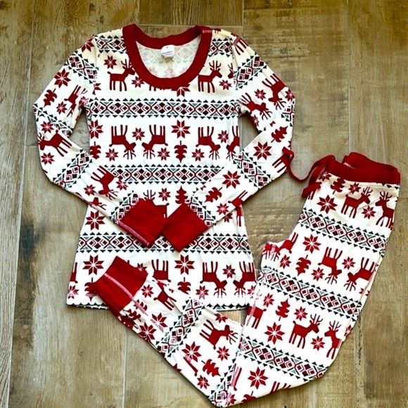Hanna Andersson Holiday PJ set size XS - Picture 1 of 4